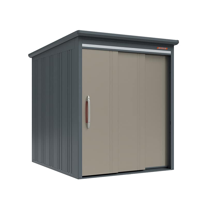 田窪工業所 中・大型物置 BELOS 一般型 標準屋根 背面棚 B-1722AB アンバーゴールド 1台（ご注文単位1台）【直送品】