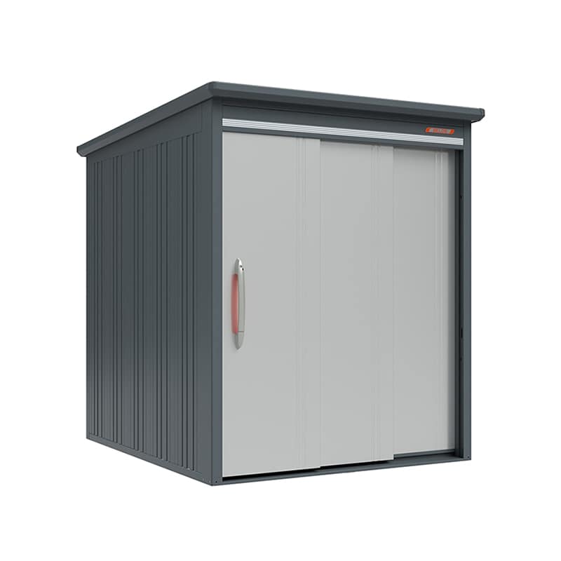 田窪工業所 中・大型物置 BELOS 一般型 結露減少屋根 背面棚 B-Z1722LS ルミナスシルバー 1台（ご注文単位1台）【直送品】