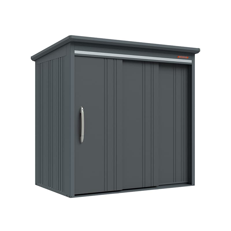 田窪工業所 中・大型物置 BELOS 一般型 結露減少屋根 背面棚 B-Z2114GR ブルイッシュグレー 1台（ご注文単位1台）【直送品】