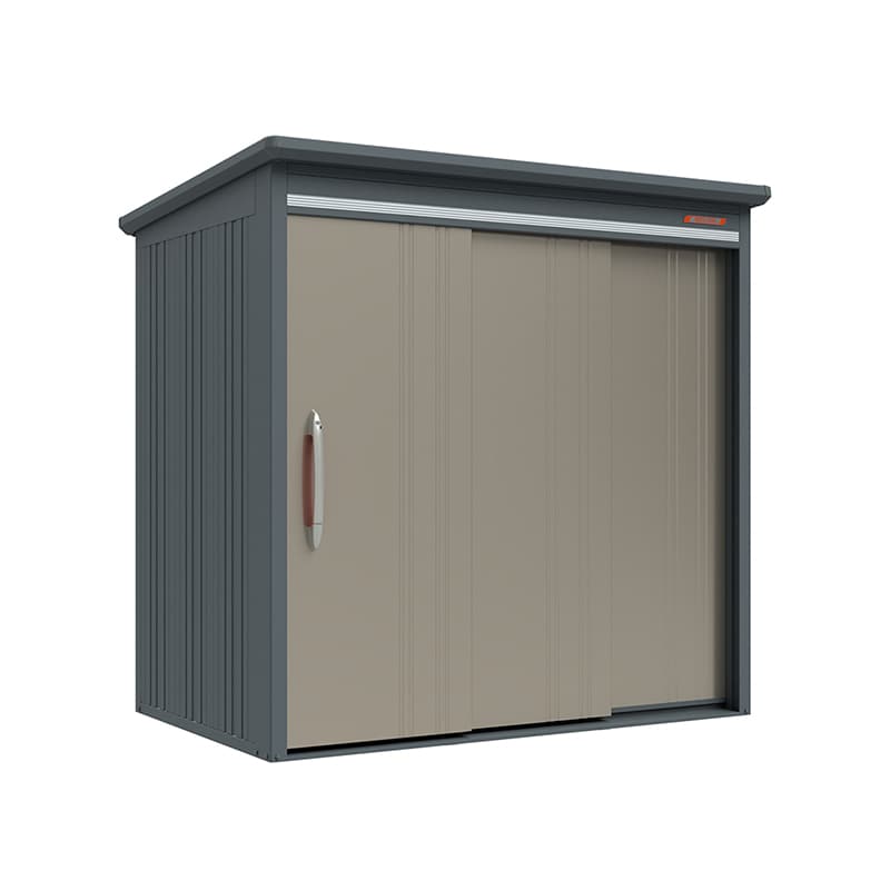 田窪工業所 中・大型物置 BELOS 一般型 結露減少屋根 側面棚 B-Z2114YAB アンバーゴールド 1台（ご注文単位1台）【直送品】