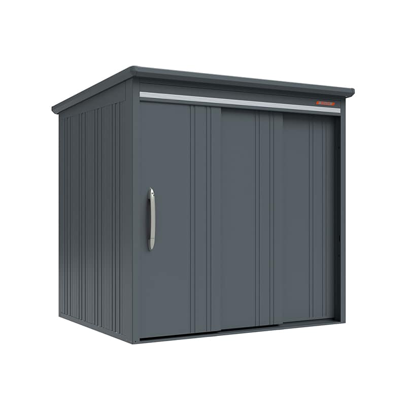 田窪工業所 中・大型物置 BELOS 一般型 標準屋根 側面棚 B-2118YGR ブルイッシュグレー 1台（ご注文単位1台）【直送品】