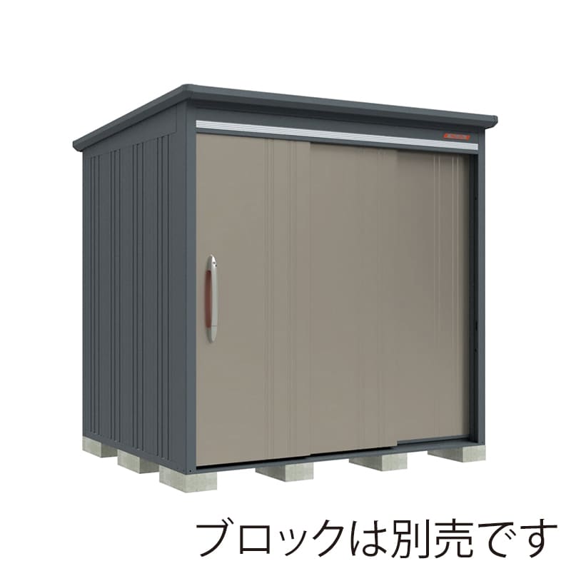 田窪工業所 中・大型物置 BELOS 一般型 標準屋根 背面棚 B-2118AB アンバーゴールド 1台（ご注文単位1台）【直送品】