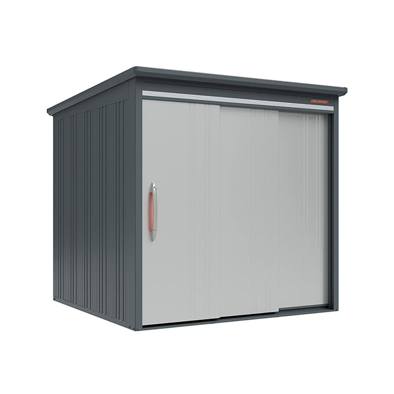 田窪工業所 中・大型物置 BELOS 一般型 標準屋根 棚なし B-2122NLS ルミナスシルバー 1台（ご注文単位1台）【直送品】