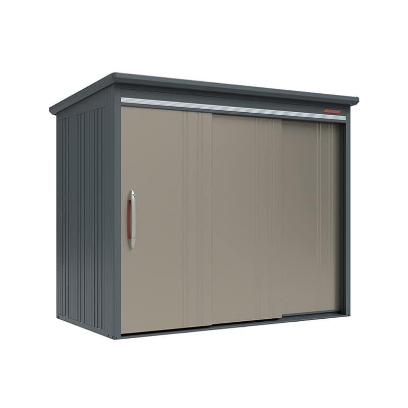 田窪工業所 中・大型物置 BELOS 豪雪型 標準屋根 側面棚 B-G2514YAB アンバーゴールド 1台（ご注文単位1台）【直送品】