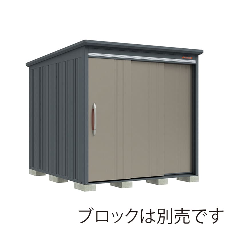 田窪工業所 中・大型物置 BELOS 豪雪型 結露減少屋根 側面棚 B-K2126YAB アンバーゴールド 1台（ご注文単位1台）【直送品】