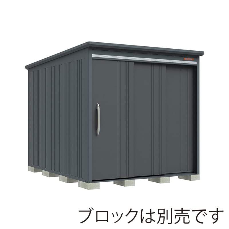 田窪工業所 中・大型物置 BELOS 豪雪型 結露減少屋根 背面棚 B-K2130GR ブルイッシュグレー 1台（ご注文単位1台）【直送品】