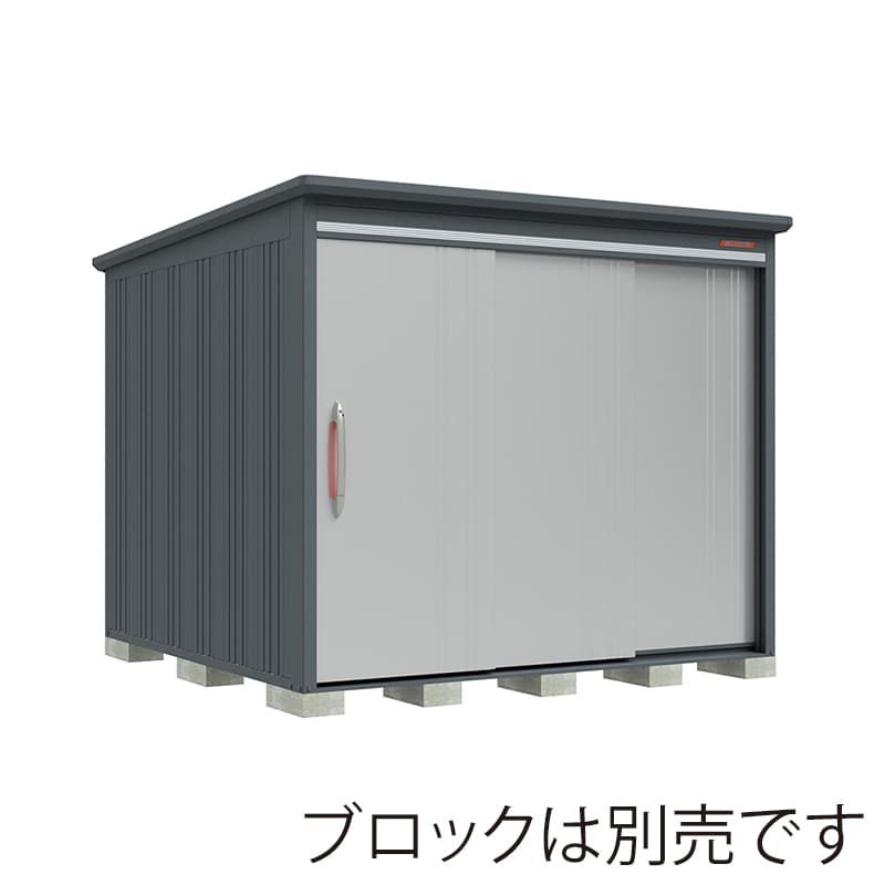 田窪工業所 中・大型物置 BELOS 豪雪型 結露減少屋根 側面棚 B-K2526YLS ルミナスシルバー 1台（ご注文単位1台）【直送品】