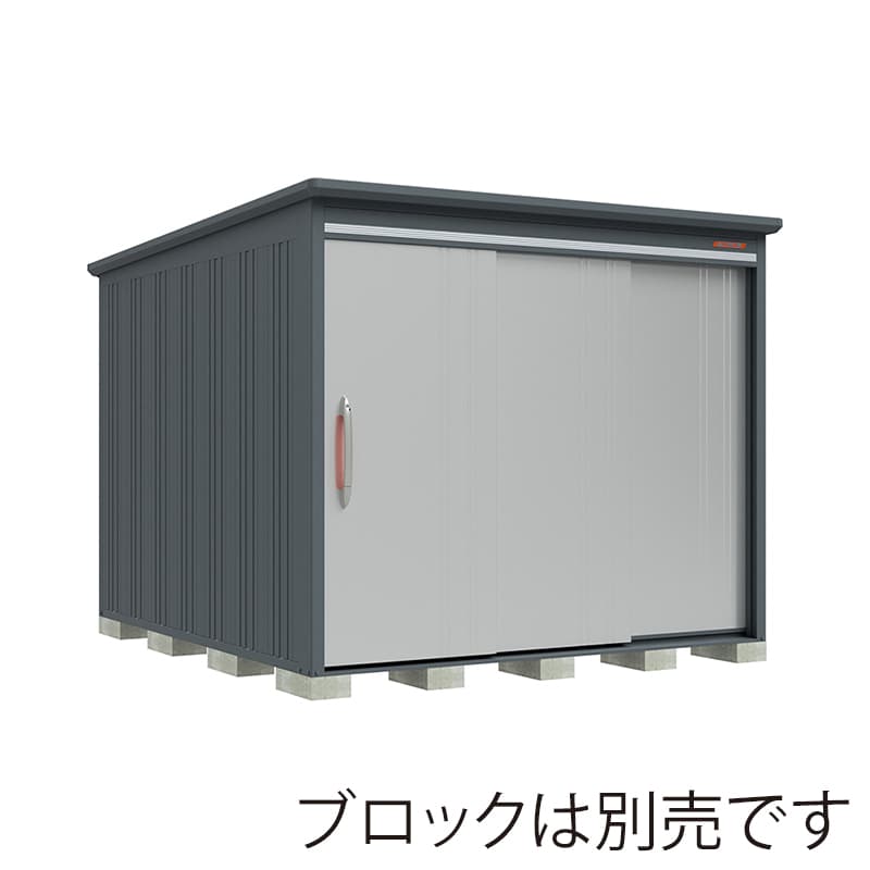 田窪工業所 中・大型物置 BELOS 一般型 標準屋根 背面棚 B-2530LS ルミナスシルバー 1台（ご注文単位1台）【直送品】