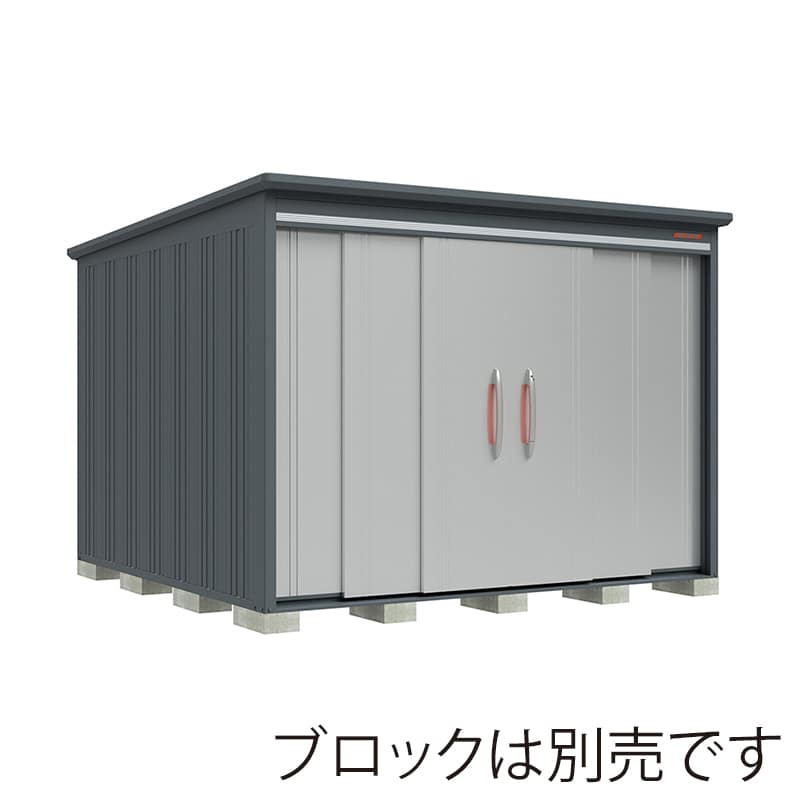 田窪工業所 中・大型物置 BELOS 一般型 結露減少屋根 棚なし B-Z2930NLS ルミナスシルバー 1台（ご注文単位1台）【直送品】