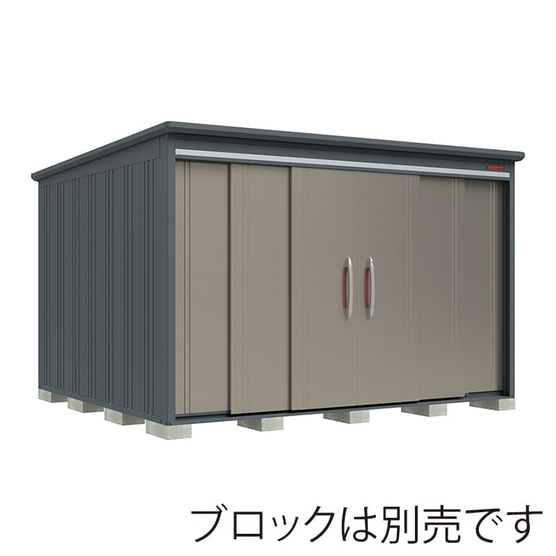 田窪工業所 中・大型物置 BELOS 多雪型 標準屋根 側面棚 B-S3330YAB アンバーゴールド 1台（ご注文単位1台）【直送品】