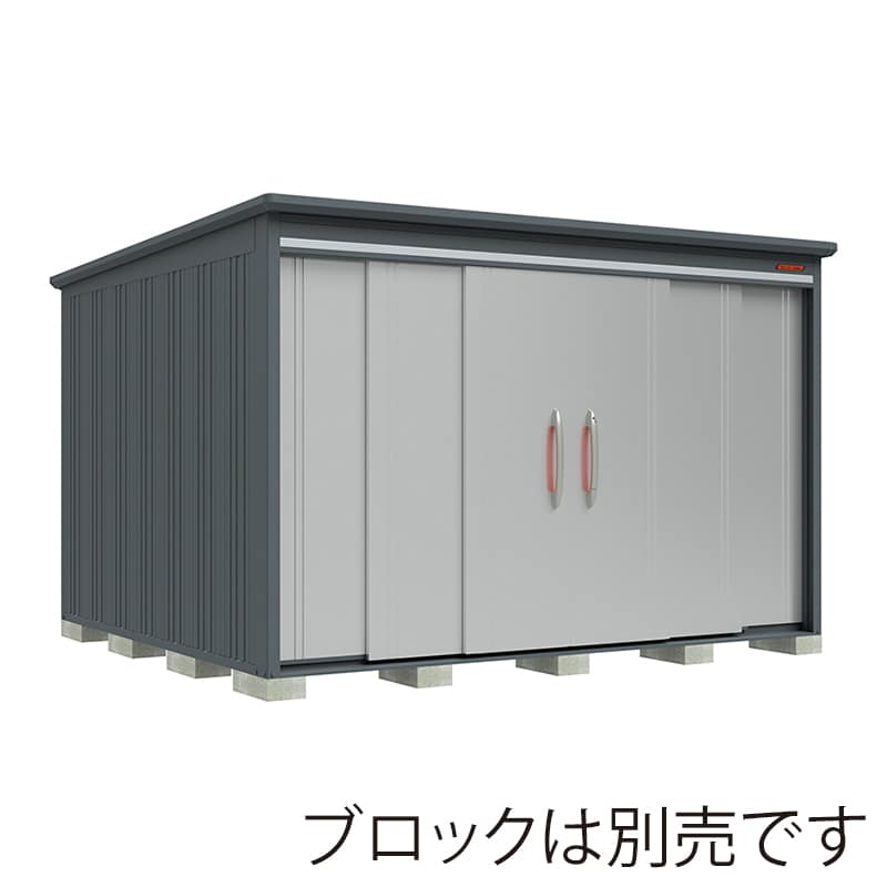 田窪工業所 中・大型物置 BELOS 多雪型 結露減少屋根 側面棚 B-T3330YLS ルミナスシルバー 1台（ご注文単位1台）【直送品】