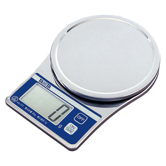 タニタ デジタルクッキングスケール 2kg KD-177 1個(ご注文単位1個)【直送品】