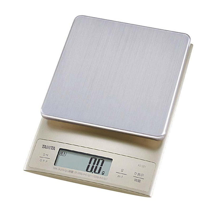 タニタ　デジタルクッキングスケール　3kg KD-321　シルバー  1個（ご注文単位1個）【直送品】