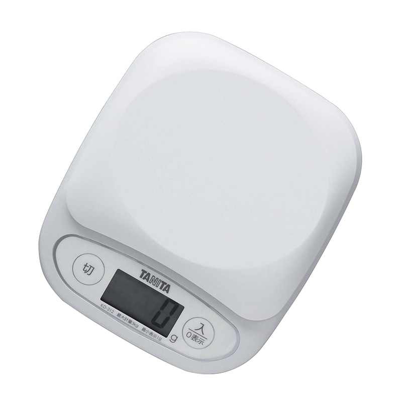 タニタ デジタルクッキングスケール 3kg KD-312 ホワイト 1個(ご注文単位1個)【直送品】