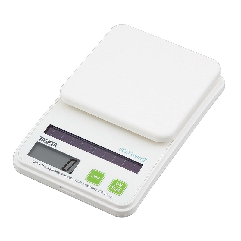 タニタ デジタルソーラークッキングスケール 2kg SD-004 グリーン 1個(ご注文単位1個)【直送品】