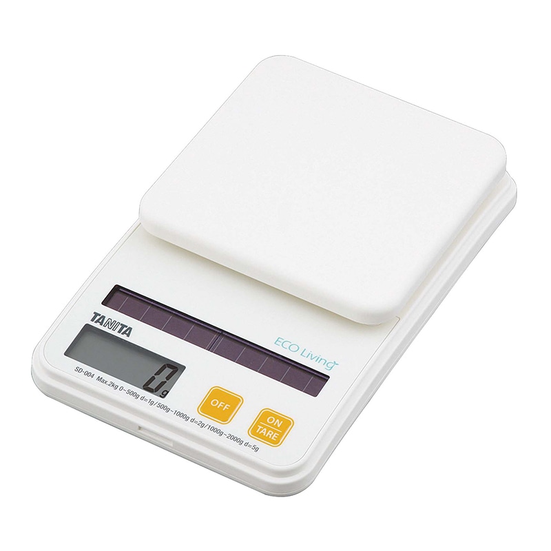 タニタ デジタルソーラークッキングスケール 2kg SD-004 オレンジ 1個(ご注文単位1個)【直送品】