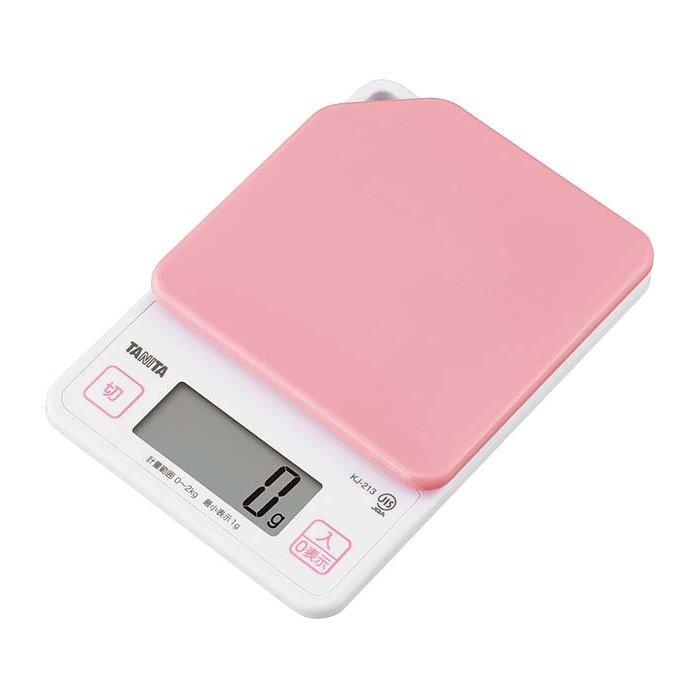 タニタ デジタルクッキングスケール 2kg KJ-213 PK ストロベリーピンク 1個(ご注文単位1個)【直送品】