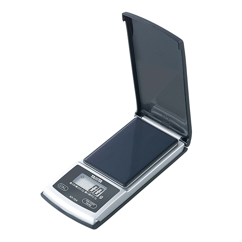 タニタ ポケッタブルスケール 200g KP-104-BK 1個(ご注文単位1個)【直送品】