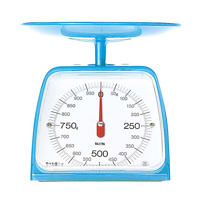 タニタ クッキングスケール 1kg KA-001 クリアブルー 1個(ご注文単位1個)【直送品】