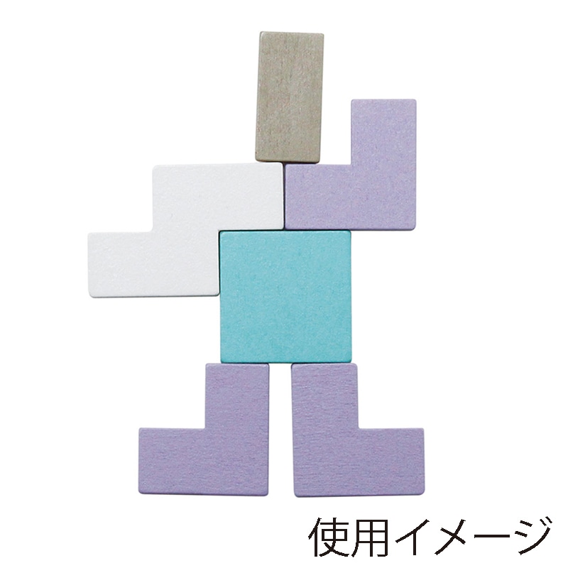 デビカ イクモク 木製知育パズル 四角形 113017 1個(ご注文単位1個)【直送品】