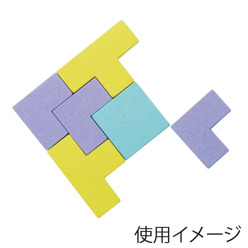 デビカ イクモク 木製知育パズル 四角形 113017 1個(ご注文単位1個)【直送品】