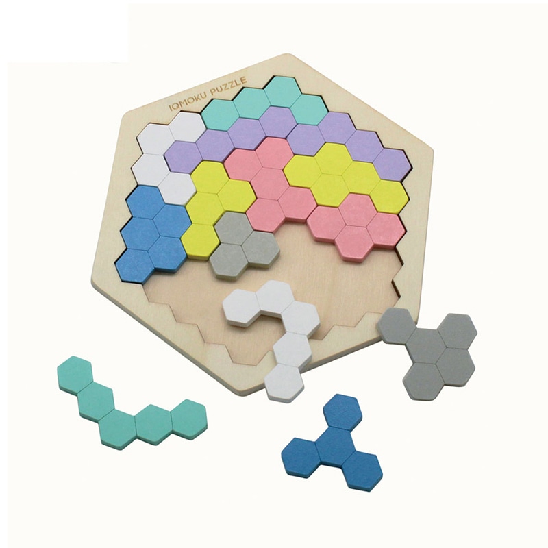 デビカ イクモク 木製知育パズル 六角形 113018 1個(ご注文単位1個)【直送品】