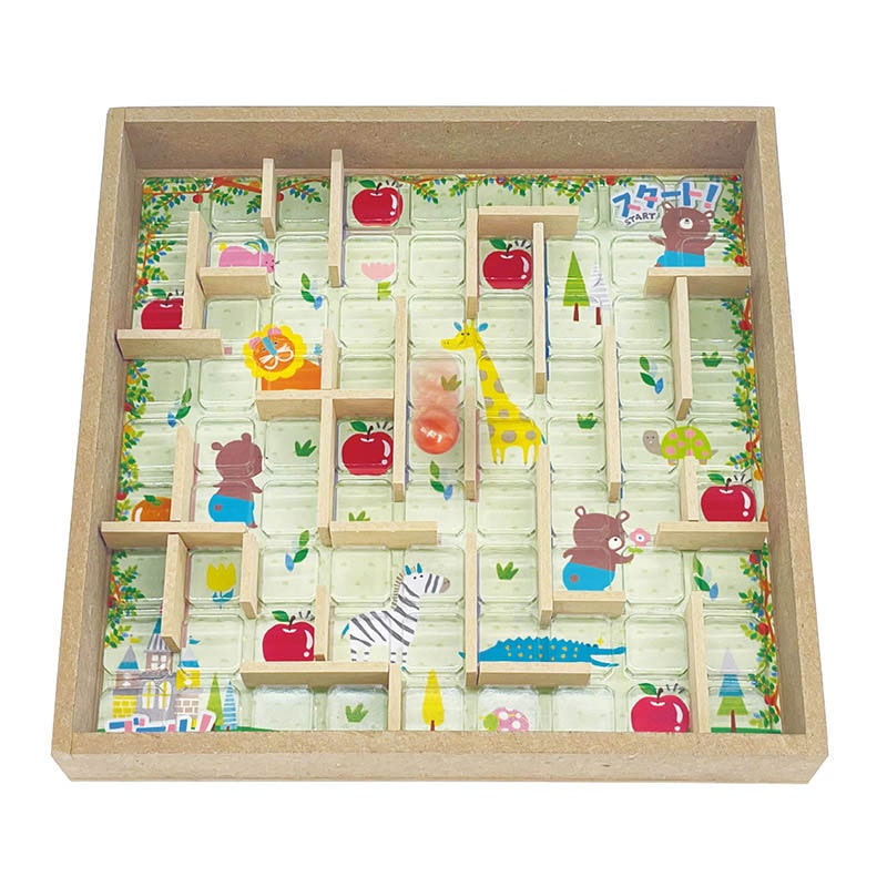 デビカ イクモク 木製知育 無限カラコロ迷路 113019 1個(ご注文単位1個)【直送品】