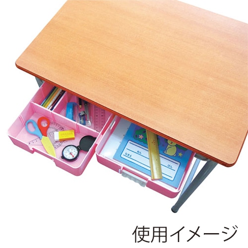 デビカ つながるパッチン! おどうぐばこ 手さげ付 ピンク 041441 1個(ご注文単位1個)【直送品】