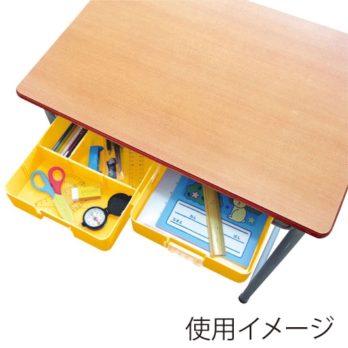 デビカ つながるパッチン！　おどうぐばこ　手さげ付 イエロー 041442 1個（ご注文単位1個）【直送品】