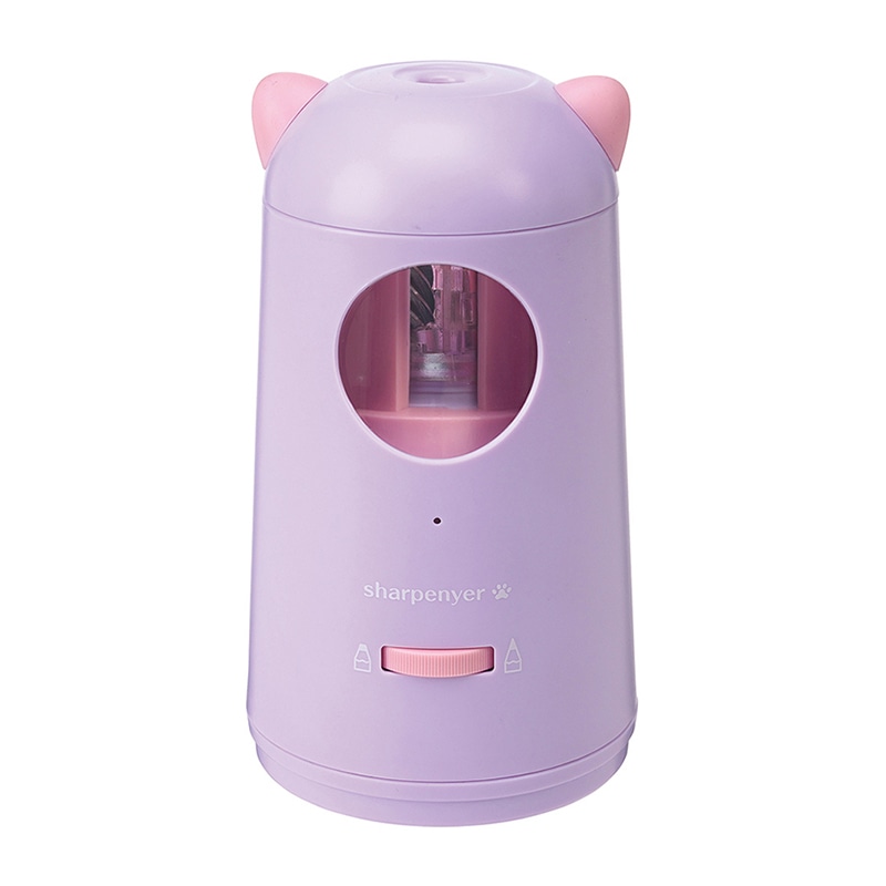 デビカ 充電式えんぴつけずり シャープニャー パープル 043748 1台（ご注文単位1台）【直送品】