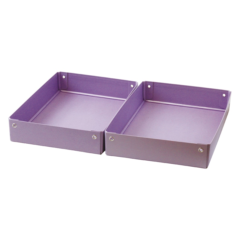 デビカ 紙製おどうぐばこ A4 パープル 044172 1個(ご注文単位1個)【直送品】