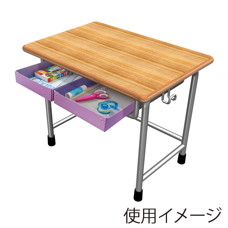 デビカ 紙製おどうぐばこ A4 パープル 044172 1個(ご注文単位1個)【直送品】