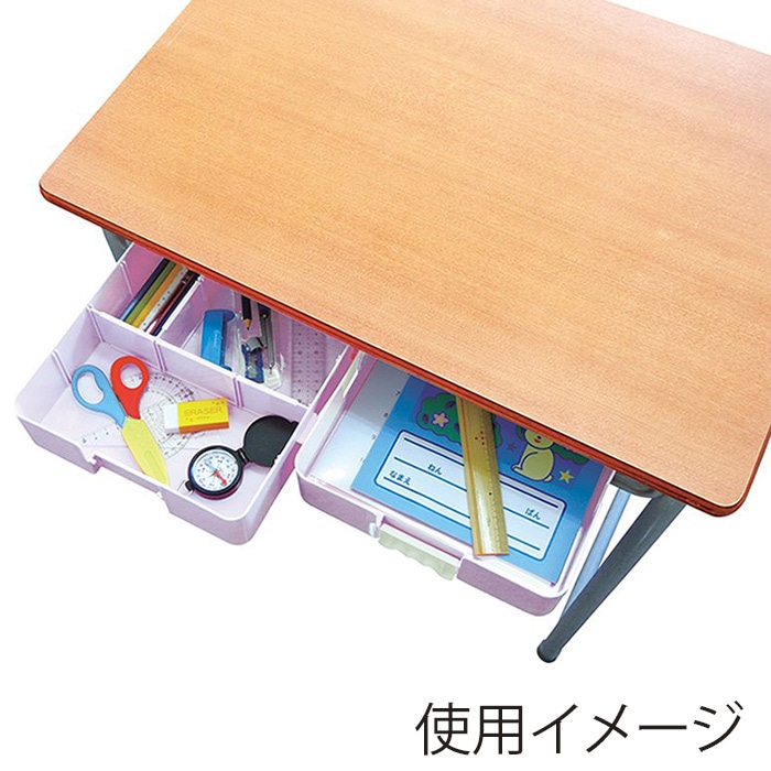 デビカ つながるパッチン！　おどうぐばこ　手さげ付 パープル 044401 1個（ご注文単位1個）【直送品】