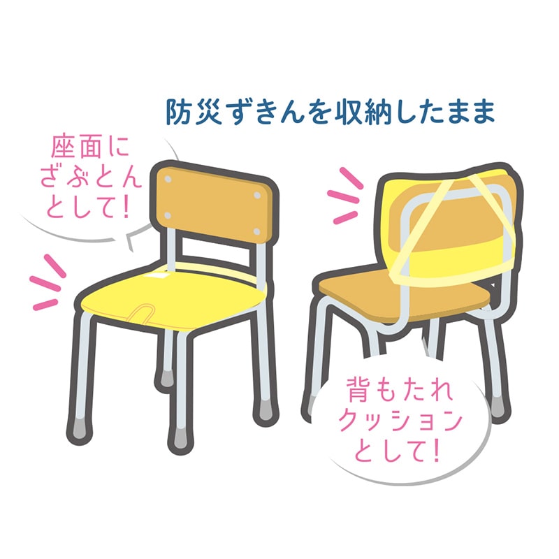 デビカ 防災ずきん MT用袋 イエロー 143536 1個(ご注文単位1個)【直送品】