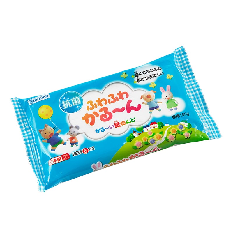 デビカ 紙ねんど ふわふわかる～ん 100g 093187 1個（ご注文単位1個）【直送品】