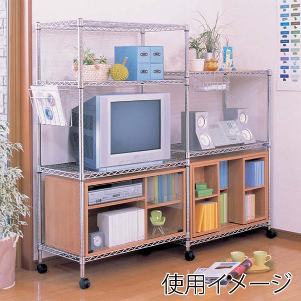 アイリスオーヤマ メタルラックパーツ ポール 120cm MR-12P 1本(ご注文単位1本)【直送品】