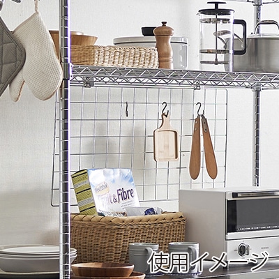 アイリスオーヤマ メタルラックパーツ メッシュパネル 70×35 MR-46M 1枚(ご注文単位1枚)【直送品】