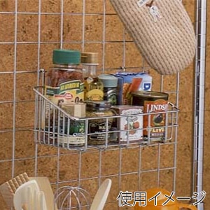 アイリスオーヤマ メタルラックパーツ バスケット 25×12 MR-212B 1個(ご注文単位1個)【直送品】