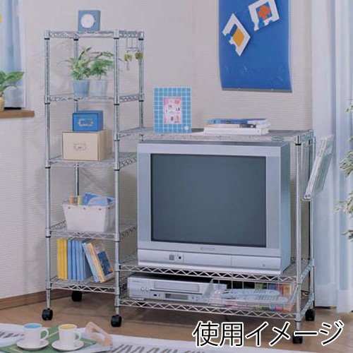 アイリスオーヤマ メタルラック ミニ パーツ ポール 123cm MM-1230P 1個(ご注文単位1個)【直送品】