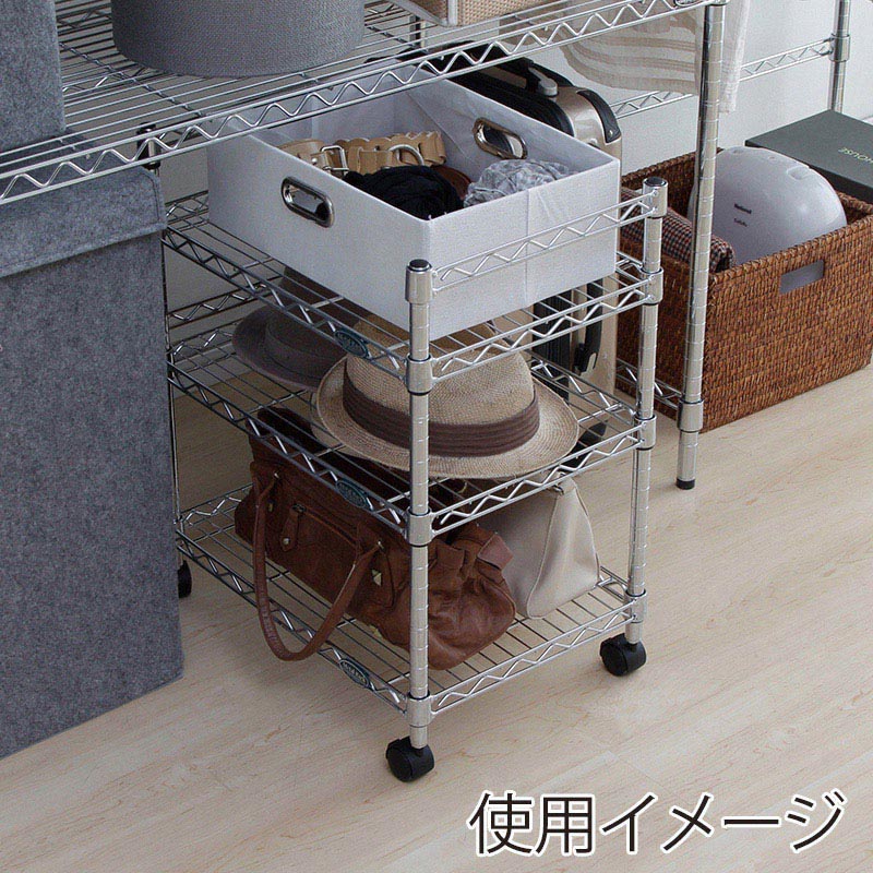 アイリスオーヤマ メタルラック ミニ パーツ キャスター 4個セット MM-4MC 1個(ご注文単位1個)【直送品】