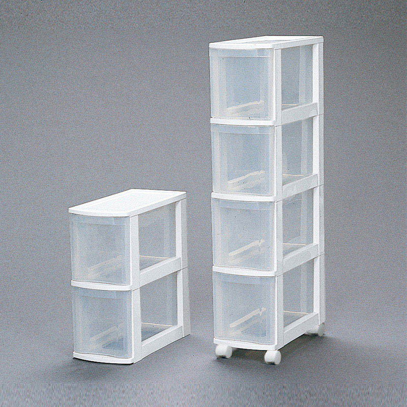 アイリスオーヤマ キッチンチェスト 040 ホワイト/クリア 040 1台(ご注文単位1台)【直送品】