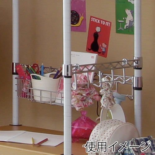 アイリスオーヤマ メタルラックパーツ サイドバー 幅61cm MR-61S 1本(ご注文単位1本)【直送品】