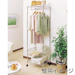 アイリスオーヤマ メタルラックパーツ 棚下バスケット 35.5×38.5 MR-B4B 1個(ご注文単位1個)【直送品】