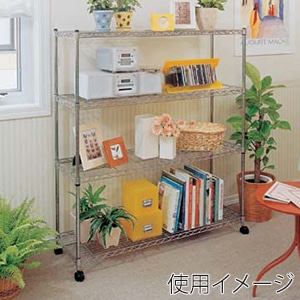 アイリスオーヤマ メタルラック ミニ 幅110cm 4段 MTO-1112C 1台(ご注文単位1台)【直送品】