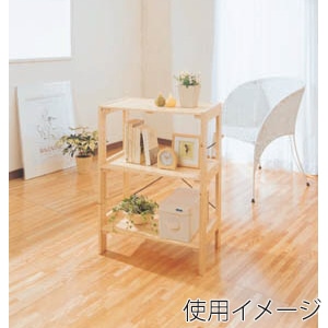 アイリスオーヤマ ウッディラック 幅58.5cm 3段 クリア WOR-5308 1台(ご注文単位1台)【直送品】