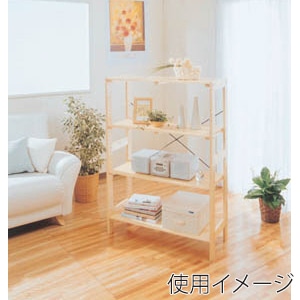 アイリスオーヤマ ウッディラック　幅83.5cm　4段 クリア WOR-8312 1台（ご注文単位1台）【直送品】