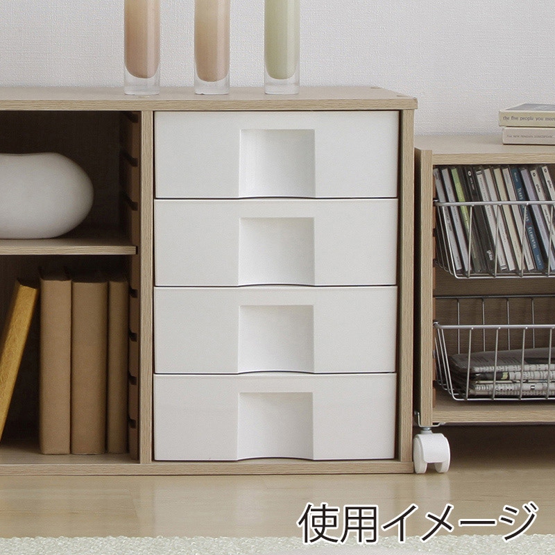 アイリスオーヤマ CBボックス用パーツ プラスチック引出し 横置き用 ホワイト CXH-27P 1件(ご注文単位1件)【直送品】