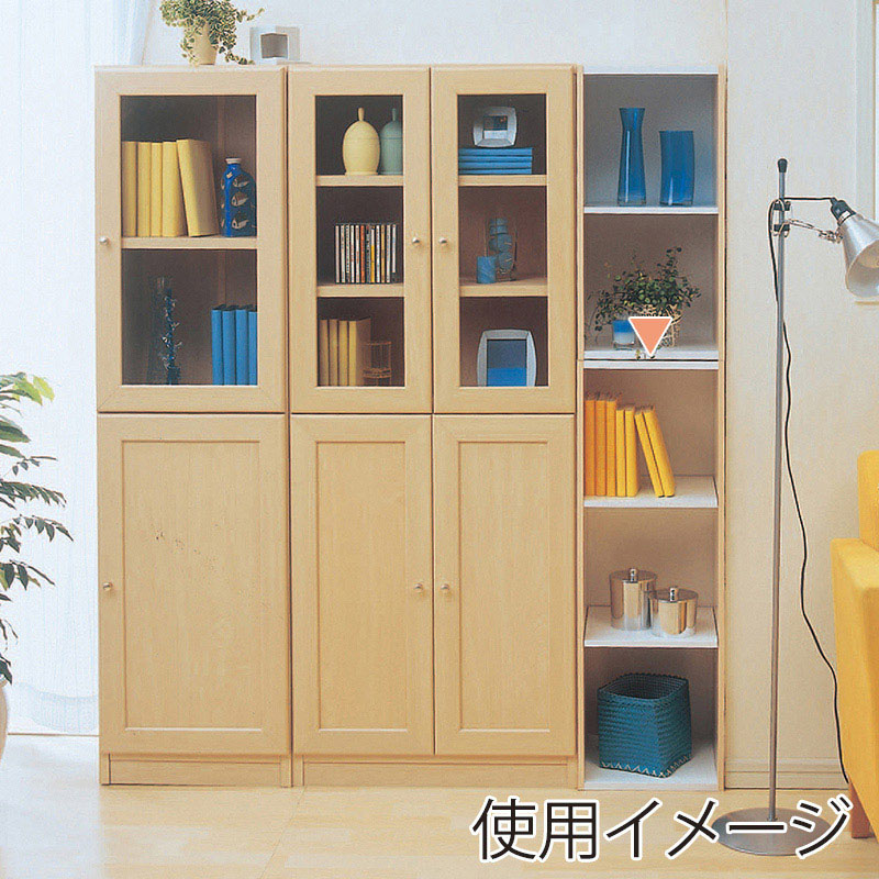 アイリスオーヤマ スペースユニット 幅30cm 3段 ホワイト/ライトメープル UB-9030 1台(ご注文単位1台)【直送品】