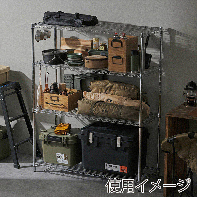 アイリスオーヤマ メタルラック　幅120cm　4段  SE-1215 1個（ご注文単位1個）【直送品】