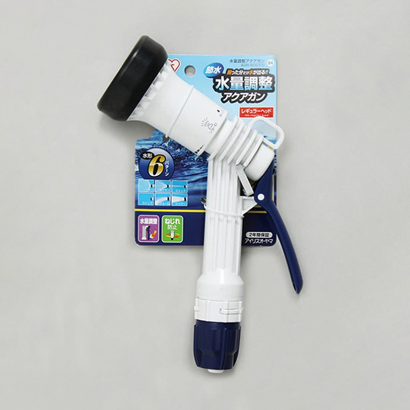 >アイリスオーヤマ 水量調整アクアガン ホワイト/ブルー AGR-600TD 1個(ご注文単位1個)【直送品】